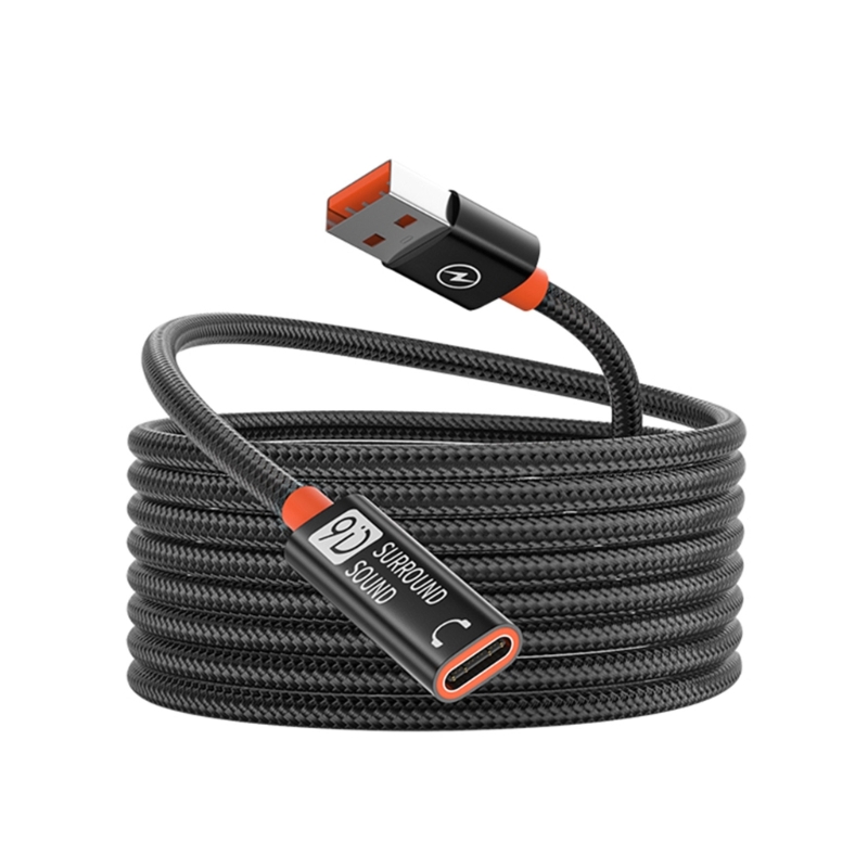 Coiled Usb Cable - USB A Male to Type C