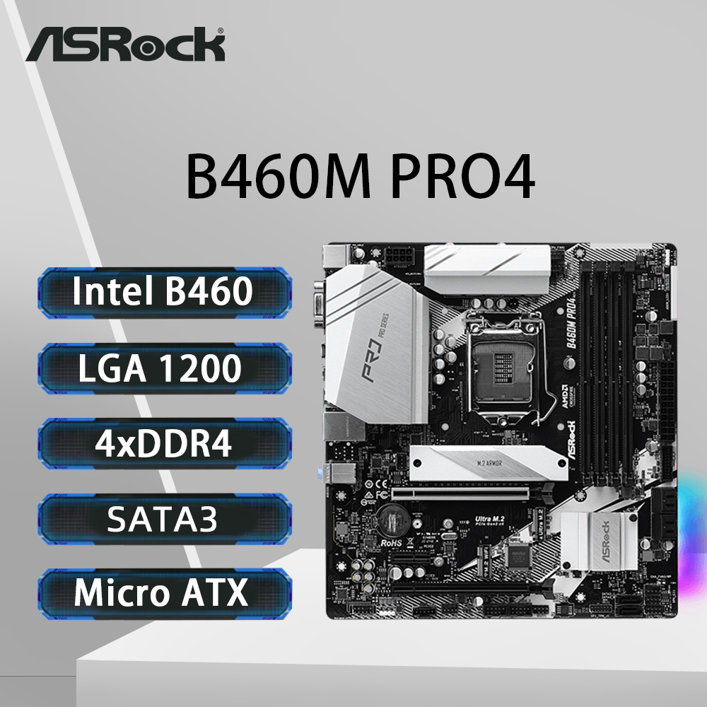 Intel Cpu Core I9 - ASRock B460M PRO4 Motherboard LGA 1200