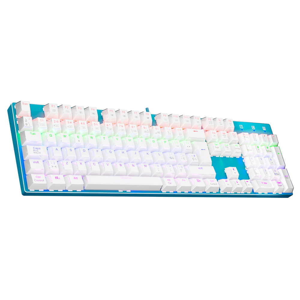 Keyboard Gaming Transparent - E-YOOSO Z88 Rainbow FALCON USB Mechanical