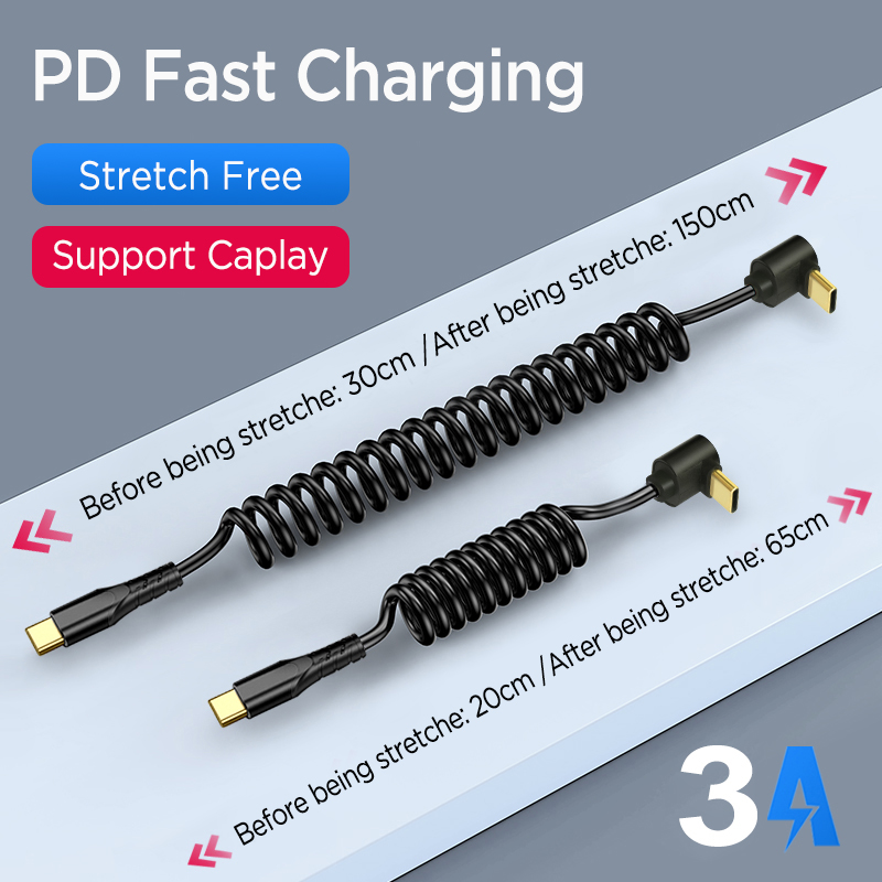 Coiled Usb Cable - Coiled USB C to Type C