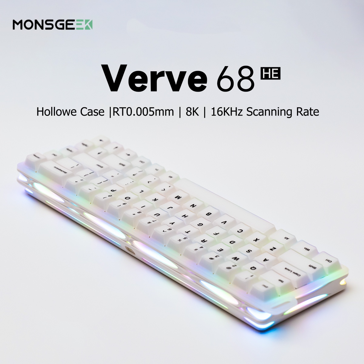 Keyboard Gaming Transparent - AKKO X MonsGeek Verve 68 HE