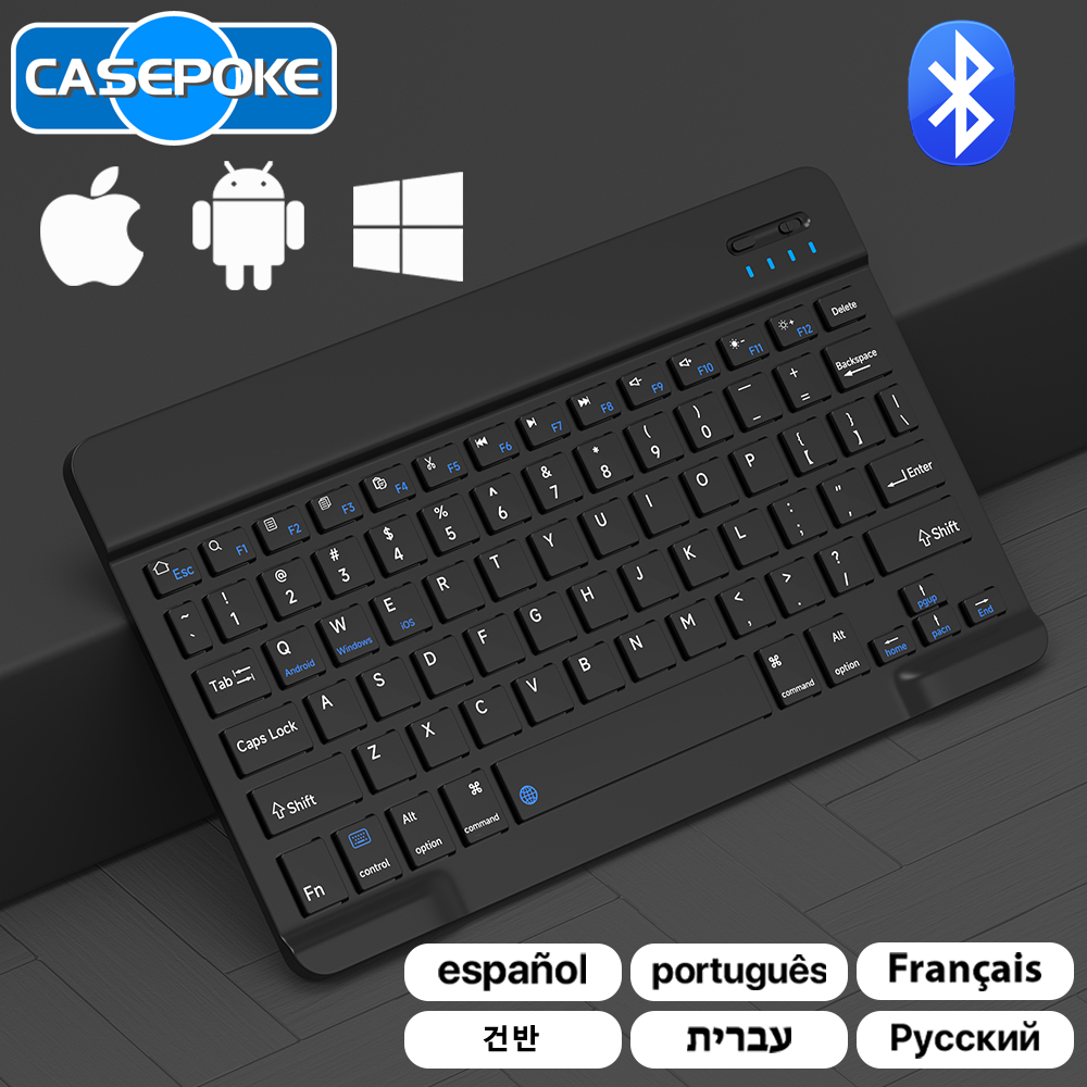 Gaming Keyboard Wireless - CASEPOKE For iPad Xiaomi Samsung Huawei