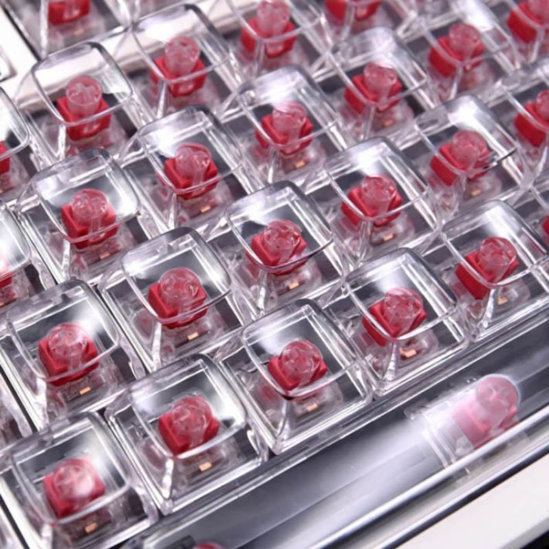 132 Keys Crystal Transparent K - Keyboard Gaming Transparent review and price