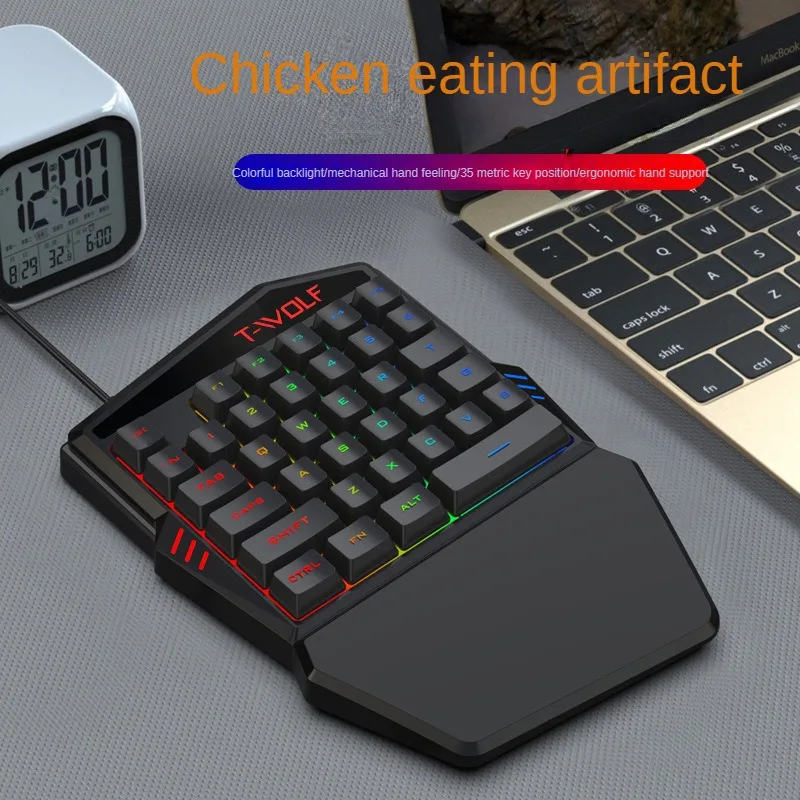 T-WOLF TF900 One Handed Keyboa - Gaming Keyboard Hand review and price