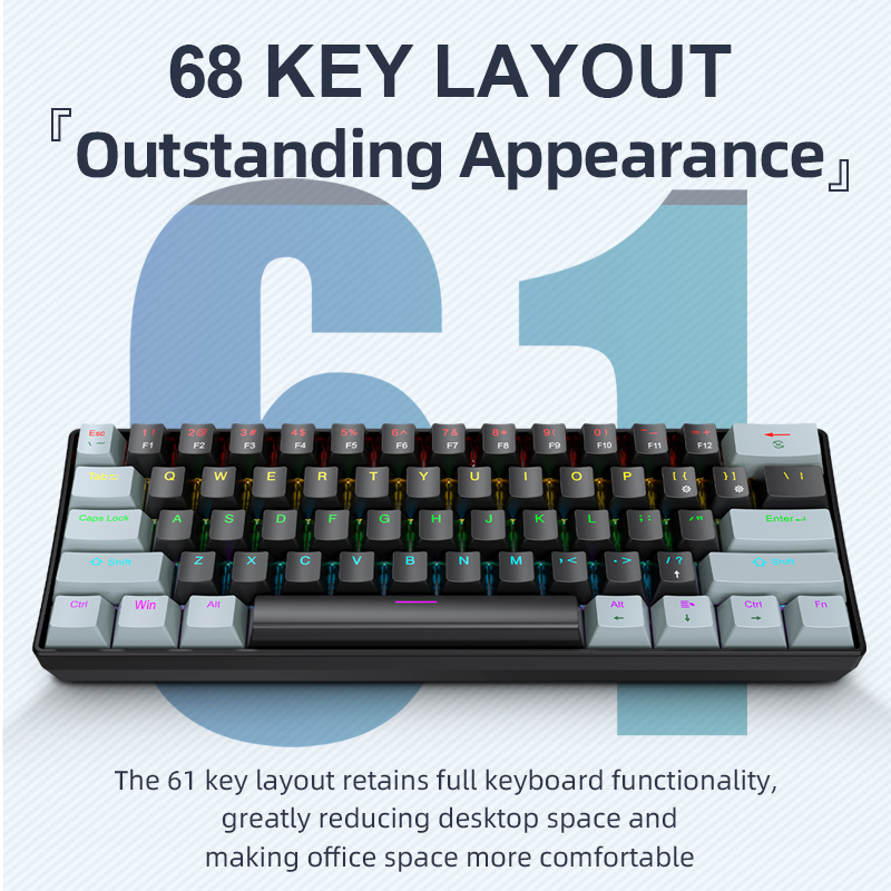 APAYADO K61 Mini Mechanical Ke - Gaming Keyboard Hot Swappable review and price