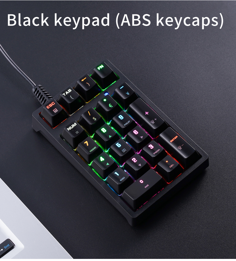 T21 Mini Number Keypad RGB Bac - Keyboard Gaming Blue Switch review and price