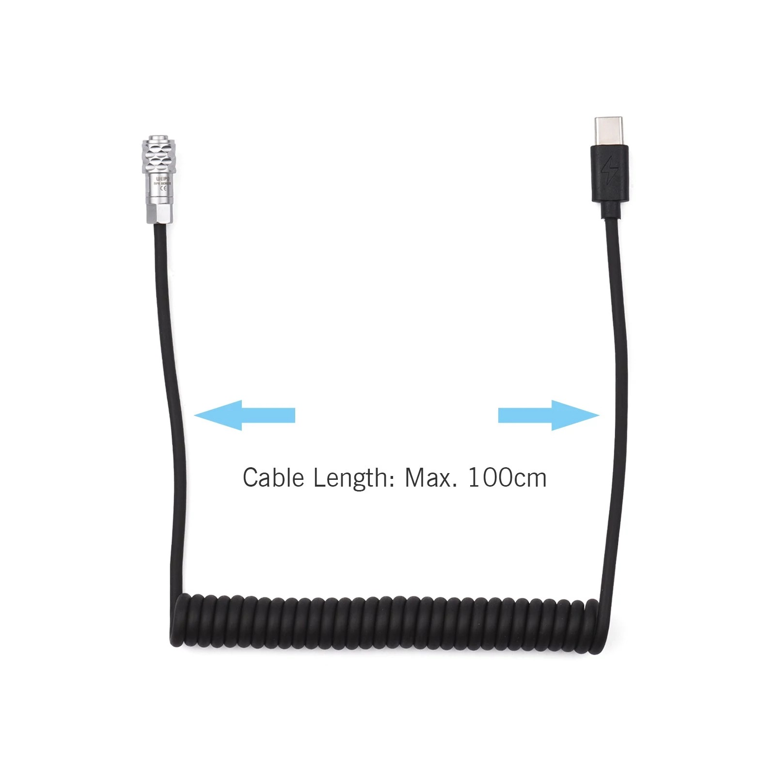 New PD 12V 3A USB Type C To 2  - Coiled Usb Cable review and price