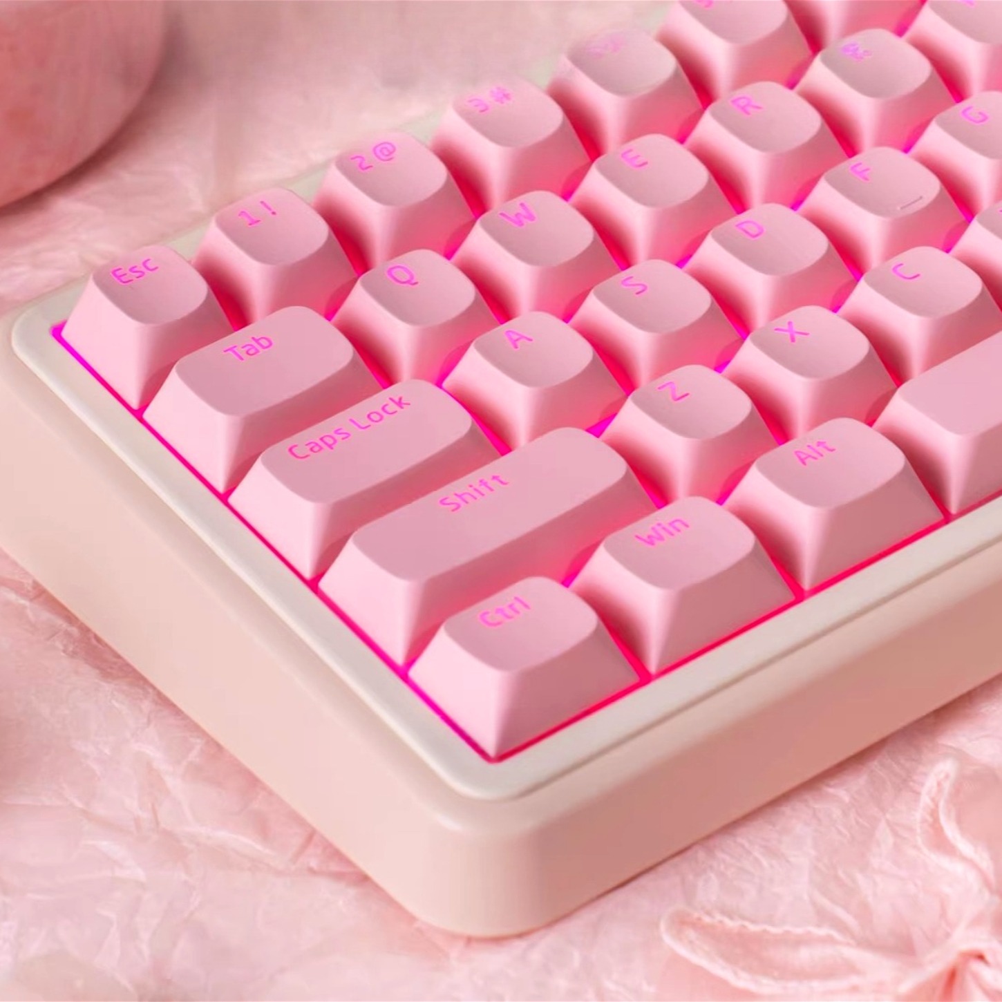 OEM Simple Pink Pudding Charac - Keyboard Gaming Transparent review and price