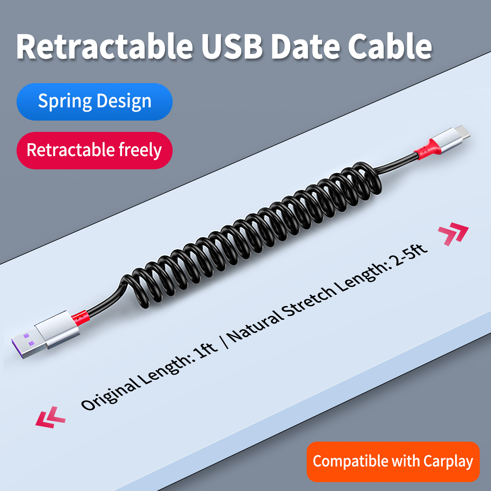 90 Degree USB A to USB C Cable - Coiled Usb Cable review and price