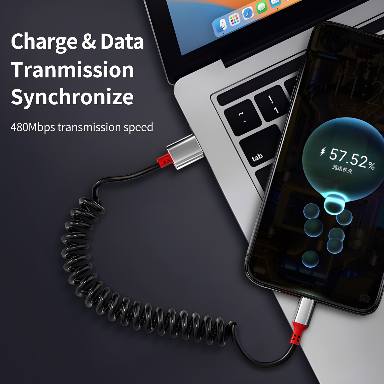 90 Degree USB A to USB C Cable - Coiled Usb Cable review and price