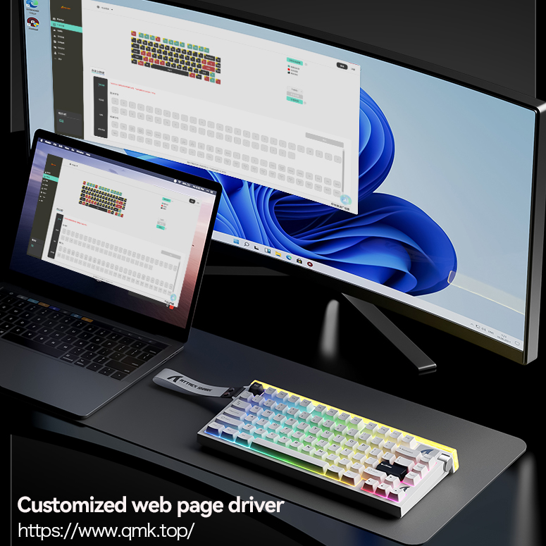 ATTACK SHARK, R85 HE, Mechanic - Gaming Keyboard Hot Swappable review and price