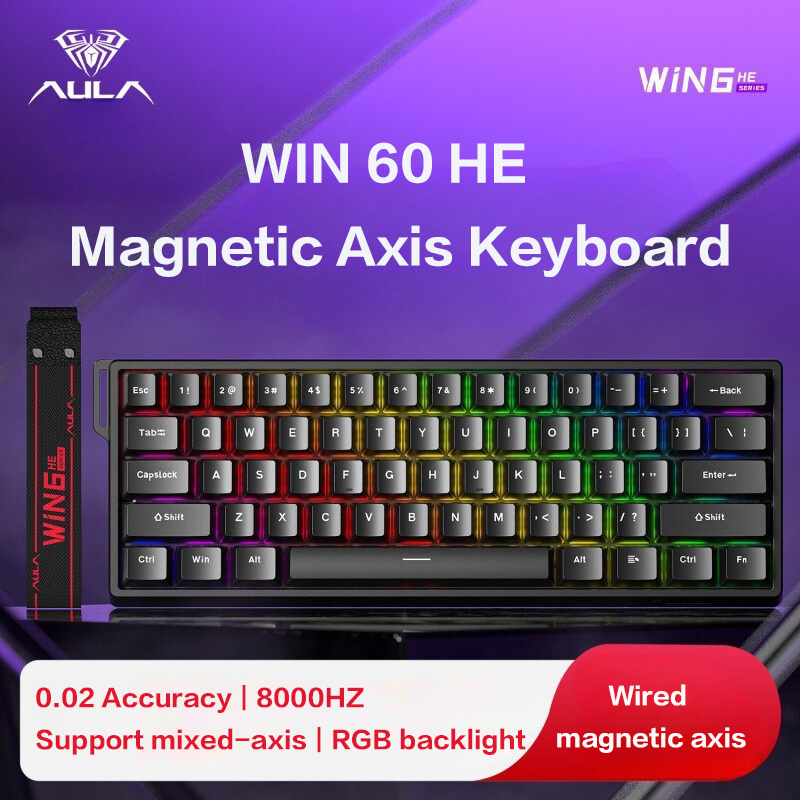 AULA WiN 60 Magnetic Axis Keyb - Gaming Keyboard Blue Switches review and price