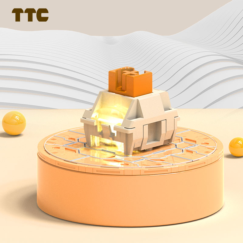 TTC Flame Orange Linear Switch - Gaming Keyboard Hot Swappable review and price