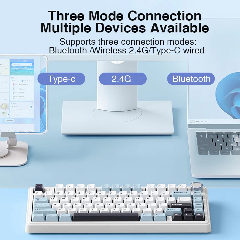 AULA F75 2.4G Wireless/Bluetoo - Gaming Keyboard Hot Swappable review and price