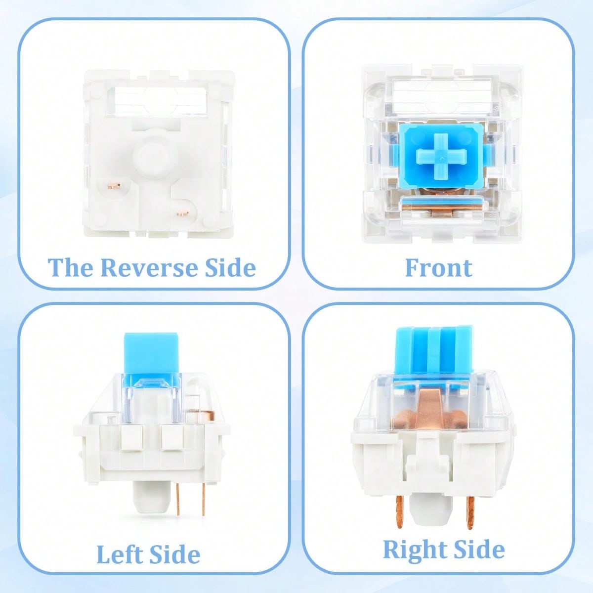 100 Practical Blue Switches, H - Gaming Keyboard Hot Swappable review and price
