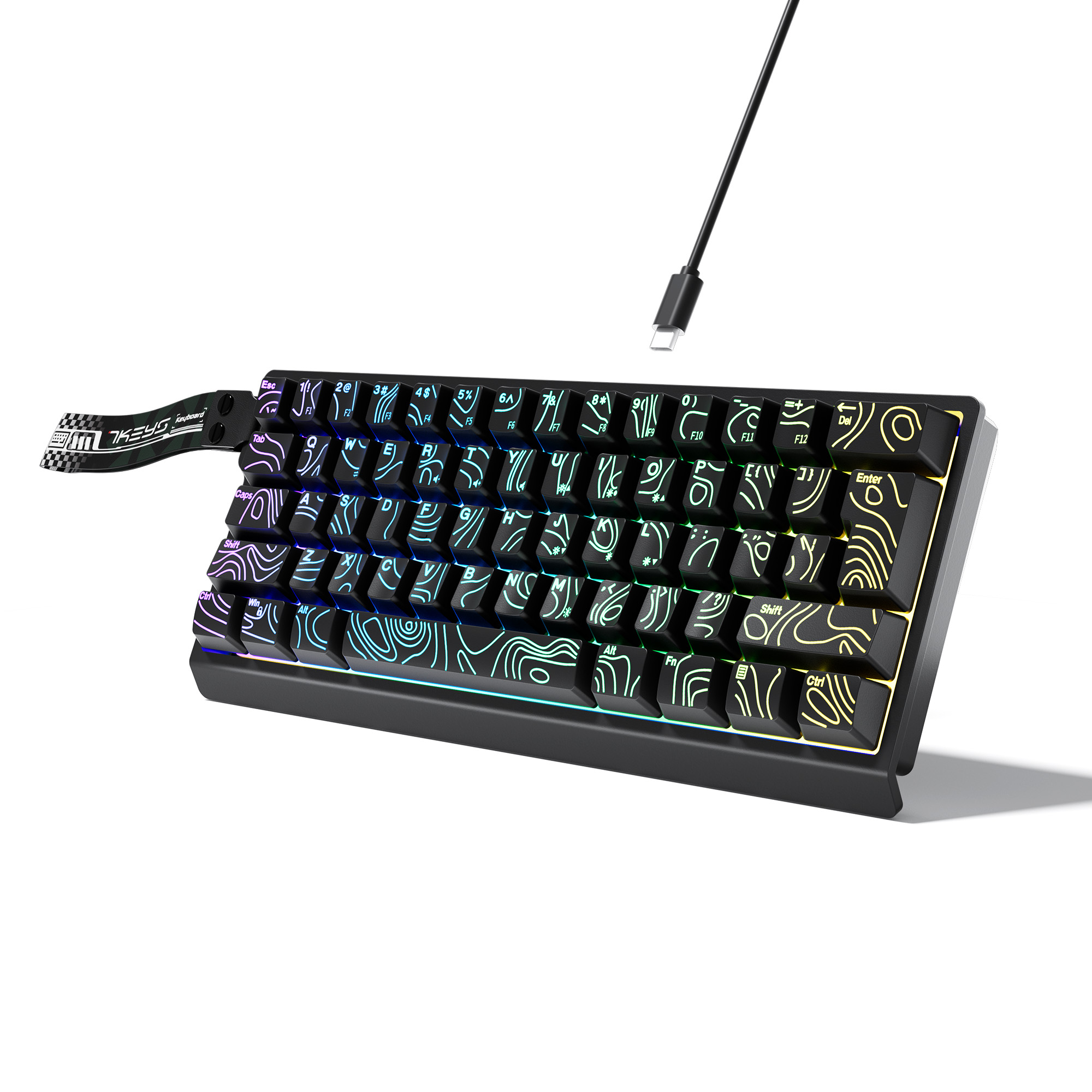 60% compact wired keyboard wit - Gaming Keyboard Blue Switches review and price