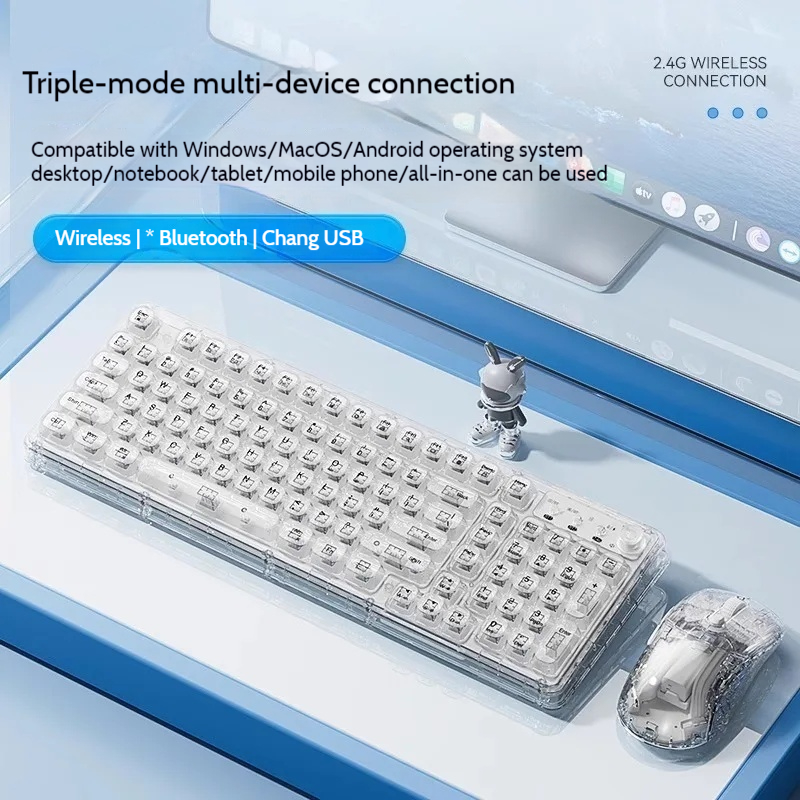 Leilin Z99 Ice Transparent Wir - Keyboard Gaming Transparent review and price
