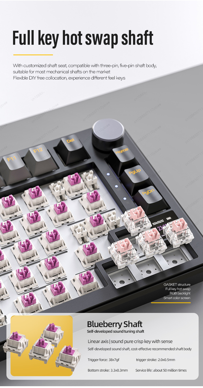 2024 New AL66 Mechanical Keybo - Gaming Keyboard Hot Swappable review and price