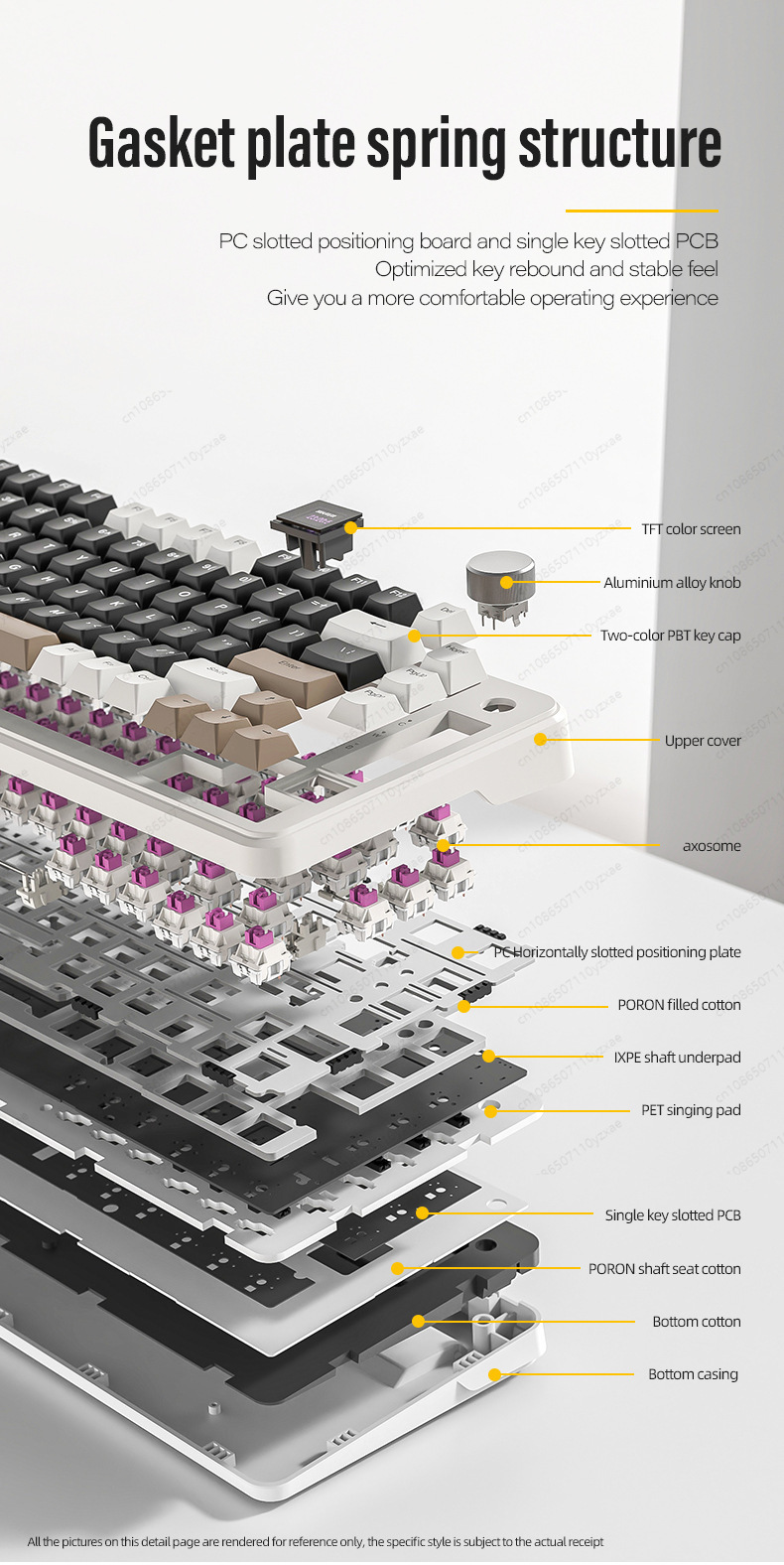 2024 New AL66 Mechanical Keybo - Gaming Keyboard Hot Swappable review and price