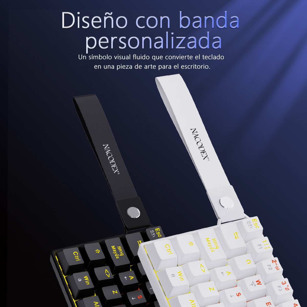 AJAZZ NK61 Spanish Layout Wire - Gaming Keyboard Blue Switches review and price