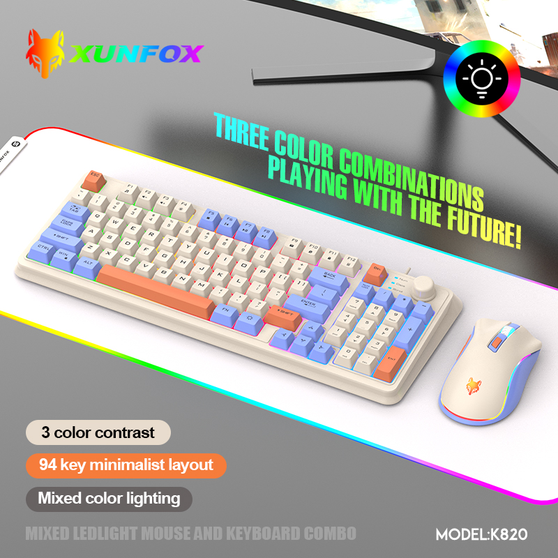 K820 USB Wired Game Keyboard M - Gaming Keyboard And Mouse Combo review and price