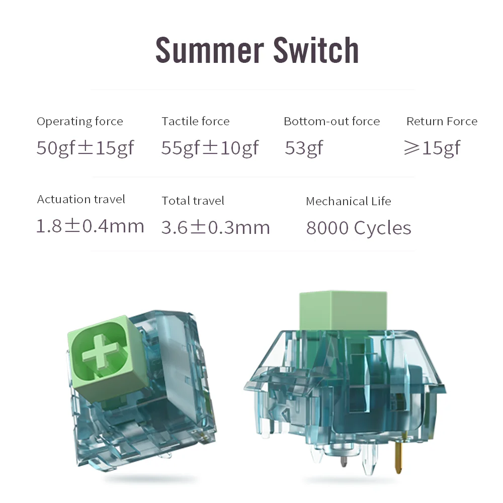 Kailh BOX Summer Switches Soun - Gaming Keyboard Hot Swappable review and price