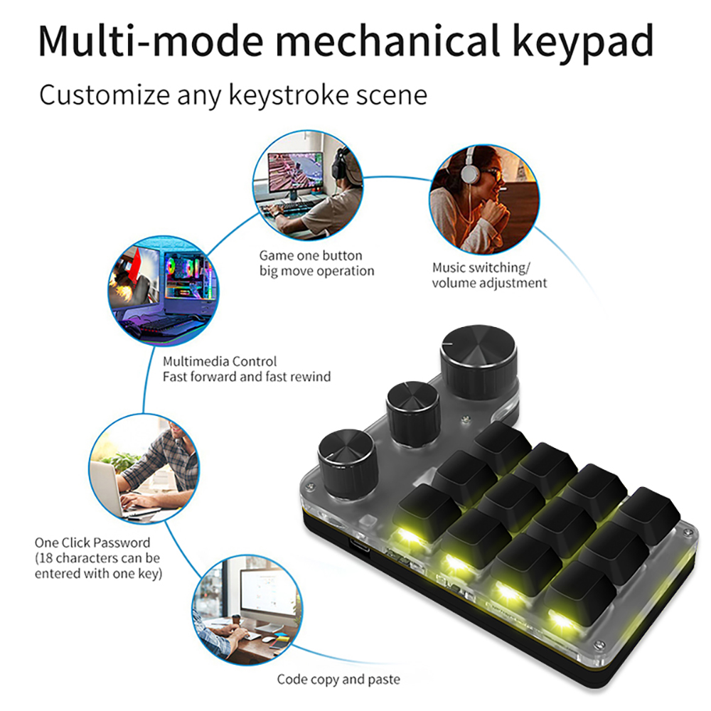 Bluetooth Programming Macro Cu - Gaming Keyboard Mini Mechanical review and price