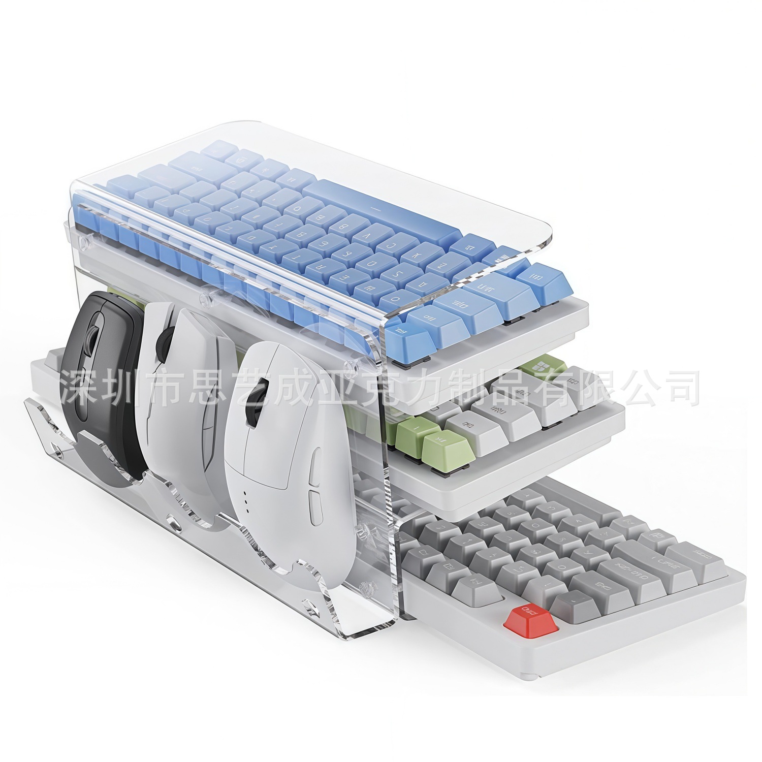 New 3-layer Acrylic Keyboard H - Keyboard Gaming Transparent review and price
