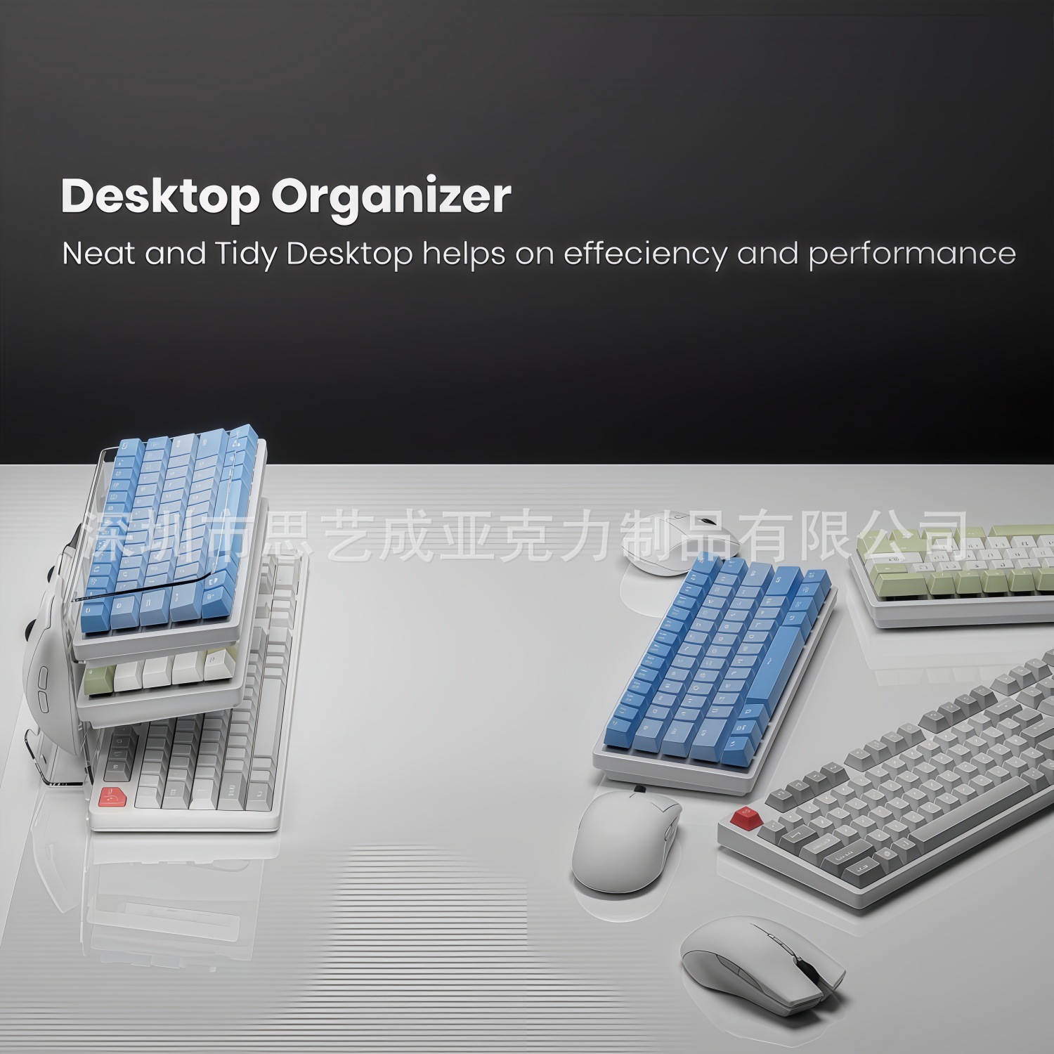 New 3-layer Acrylic Keyboard H - Keyboard Gaming Transparent review and price